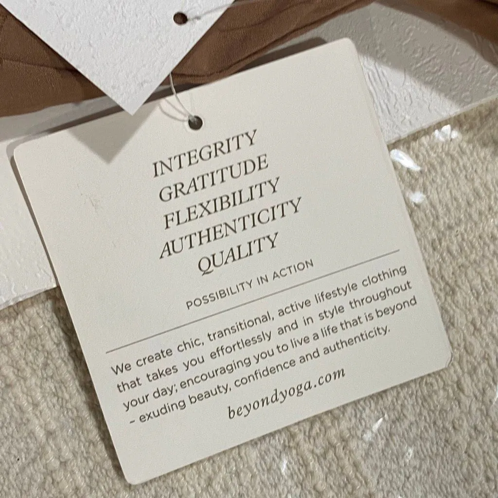 Beyond Yoga Women’s XL Colorblock Windbreaker Jacket | Brown Black Zip Up Athlet - Image 7