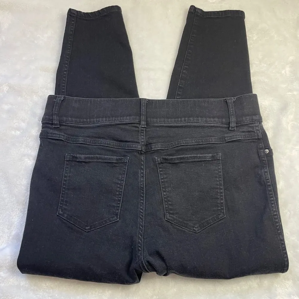 SPANX EveryWear Ankle Skinny Jeans Womens Plus Size 1X Clean Black Color Stretch - Image 7