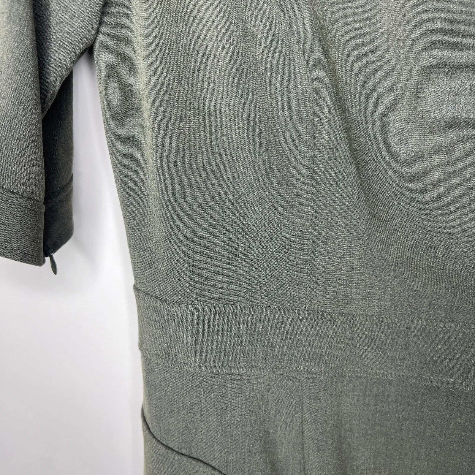 Marc New York‎ Andrew Marc Olive Green Career Shift Dress Office Workwear Size 6 - Image 3