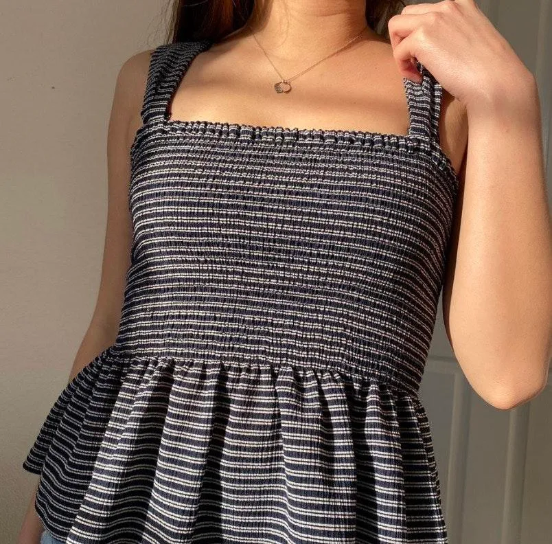 Madewell Texture & Thread Peplum Tank - Image 2