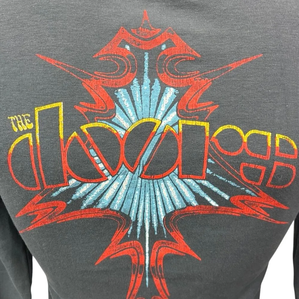 Daydreamer The Doors Brodsky Music Band Photo Shrunken Long Sleeve Shirt Top XS - Image 4
