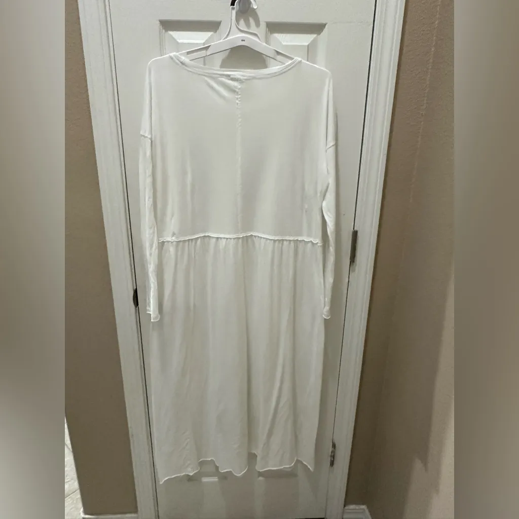 FREE PEOPLE FP beach anytime maxi dress XS white 52% cotton 48% modal - Image 5