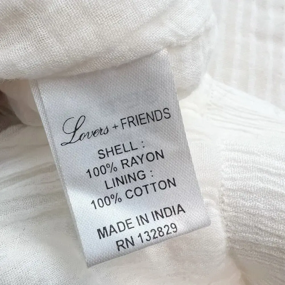 LOVERS + FRIENDS Serene Shorts‎ in White Embroidered Floral size Small - Image 5