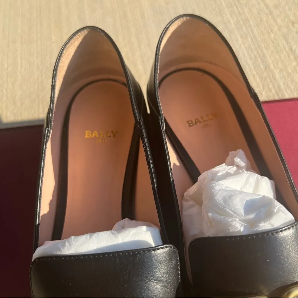 Bally BB logo loafers in Black, [Made in Italy] Size EU 38 in Box Retail $795 - Image 11