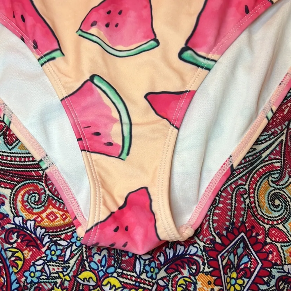 Ladies swimsuit Sz M by Hot Coals Pink Size M - Image 3