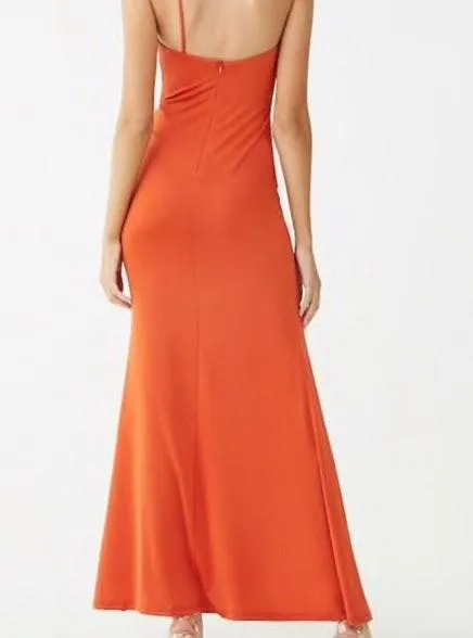 Forever 21 Orange Silk Maxi - Image 4
