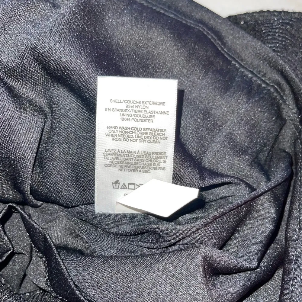 Express Sequin Asymmetrical Mock Neck Dress in Black - Image 12