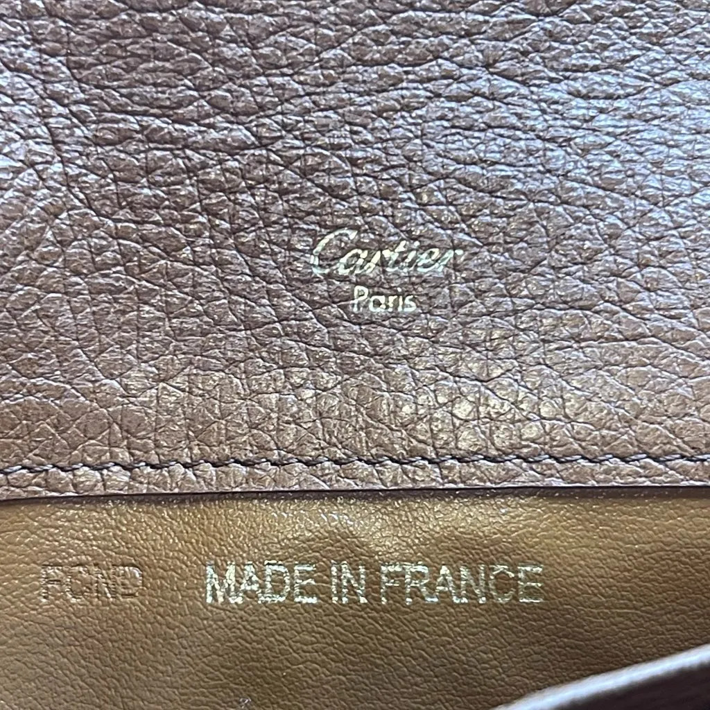 Cartier Brown Leather Marcello Long Wallet - Preowned - Image 12