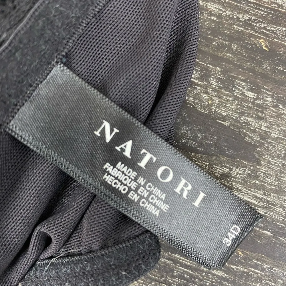 Natori Black Contour Underwire Front Close Bra 34D - Image 5