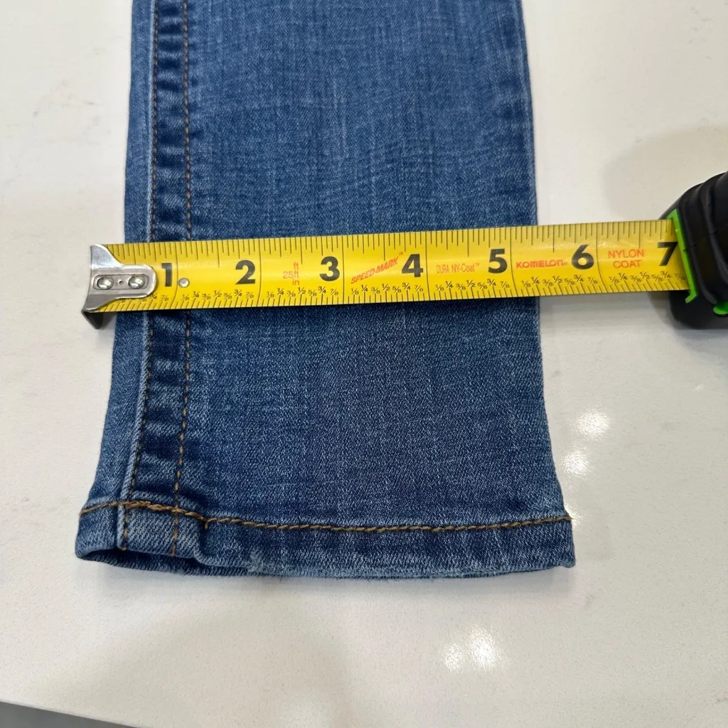 7 For All Mankind Jeans Womens 6 Blue Tummyless High Rise Skinny M Wash Stretch - Image 10