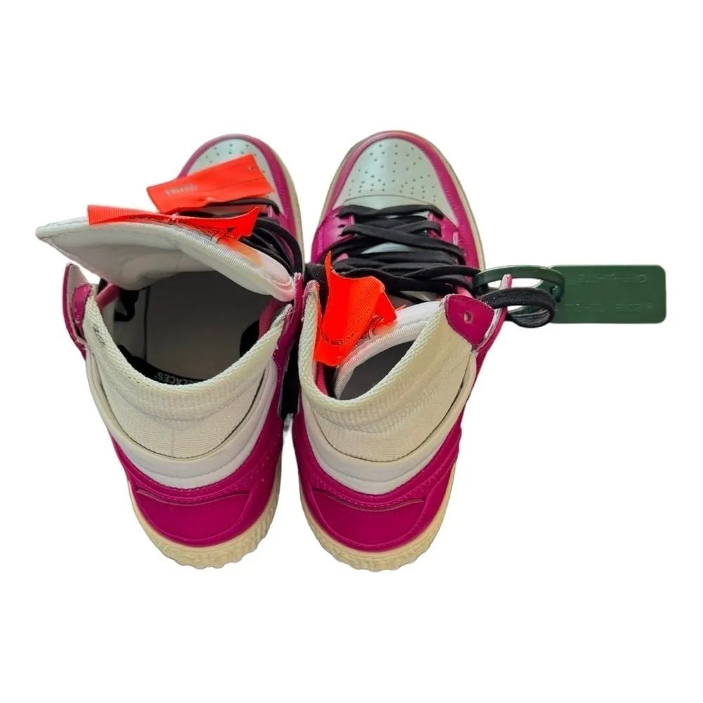 Off White & Fuchsia Off-Court 3.0 High Top Size 41 NWOT - Image 8