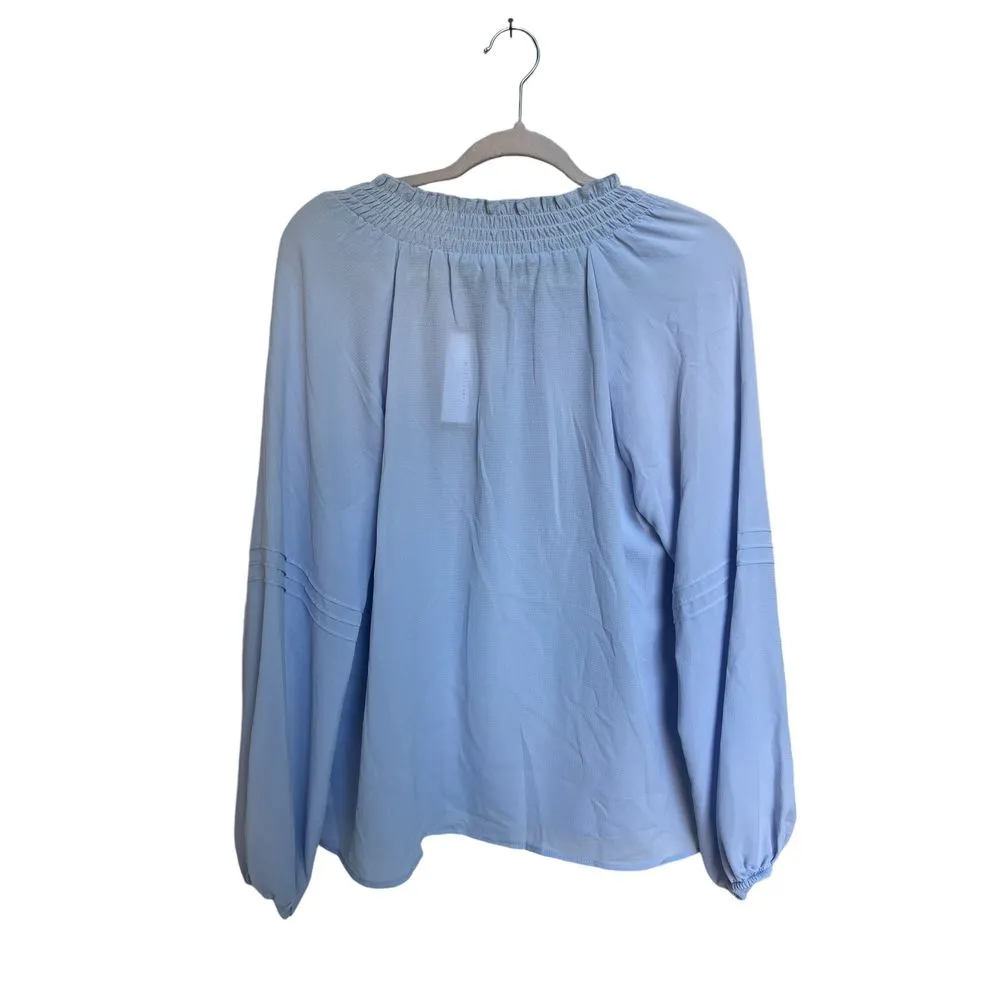 Social Standard by Sanctuary Tallie Long Sleeve Peasant Top (Seaspray, XL)‎ - Image 2