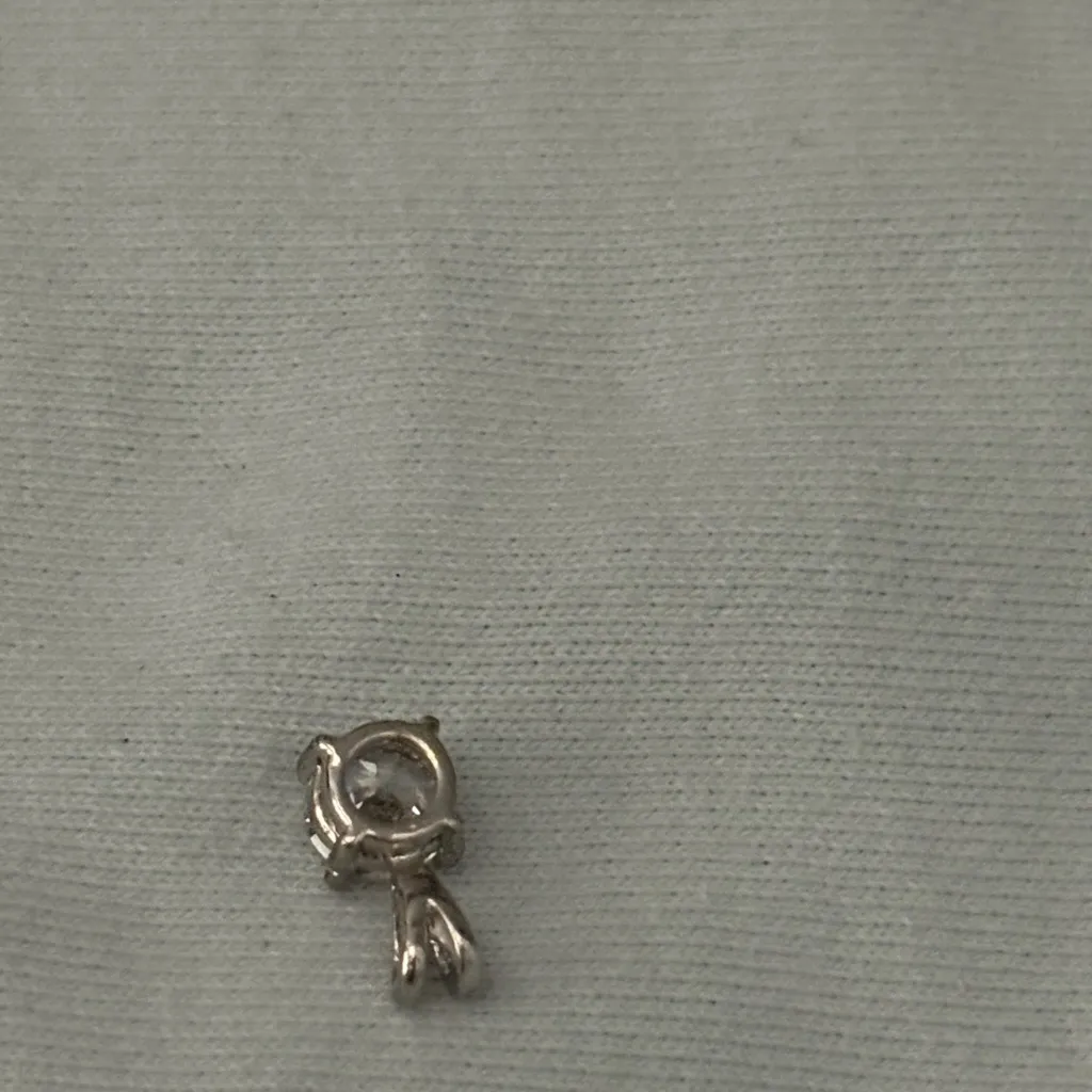 Macy's Silver Pendant with Clear Gemstone - Image 12