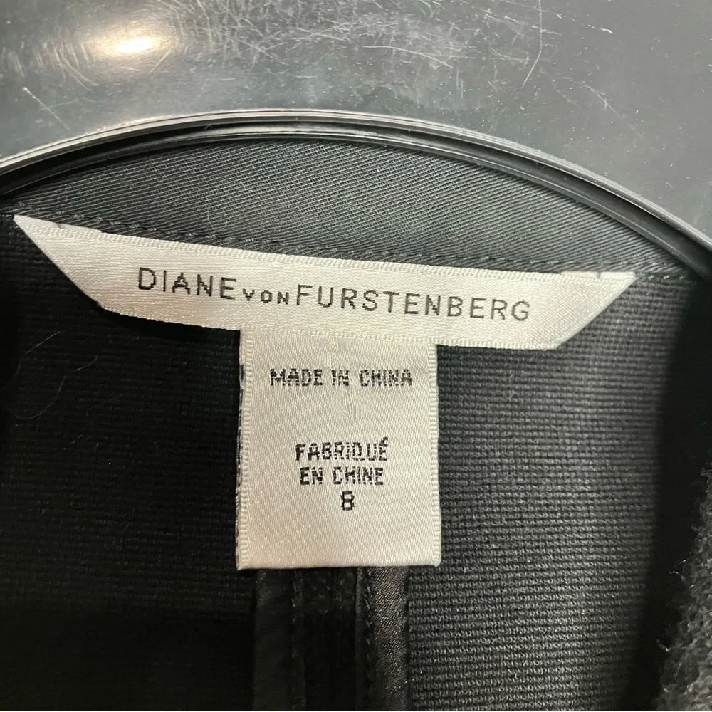 Diane‎ Von Furstenburg black blazer jacket size 8 - Image 2