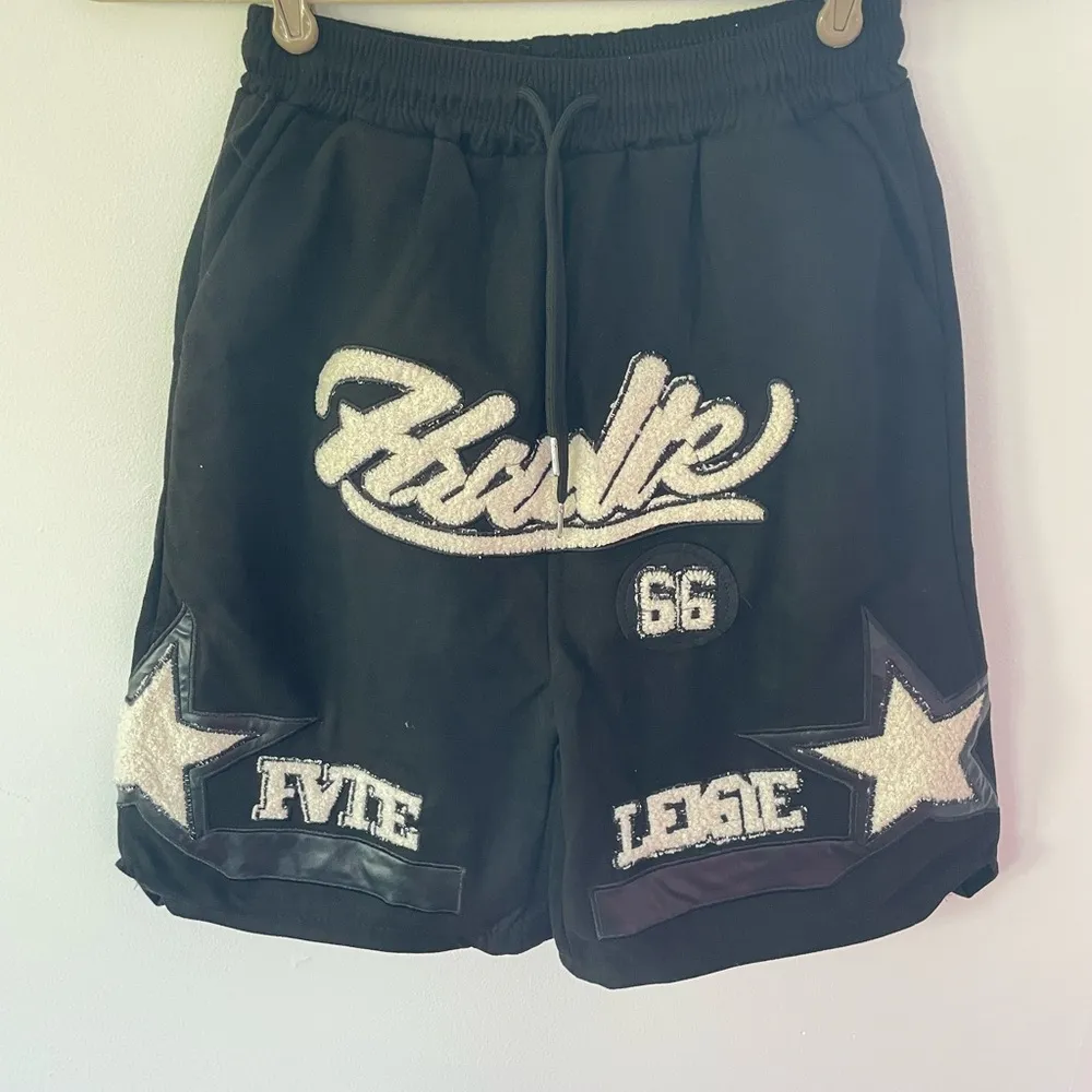 Vintage Bermuda cotton shorts hip hop streetwear Black Size M - Image 3