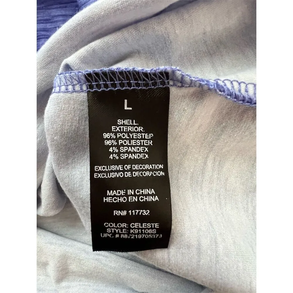 ZeroXposur Women's Blue Racerback Athletic Dress Short V-Neck - Size L - Image 5