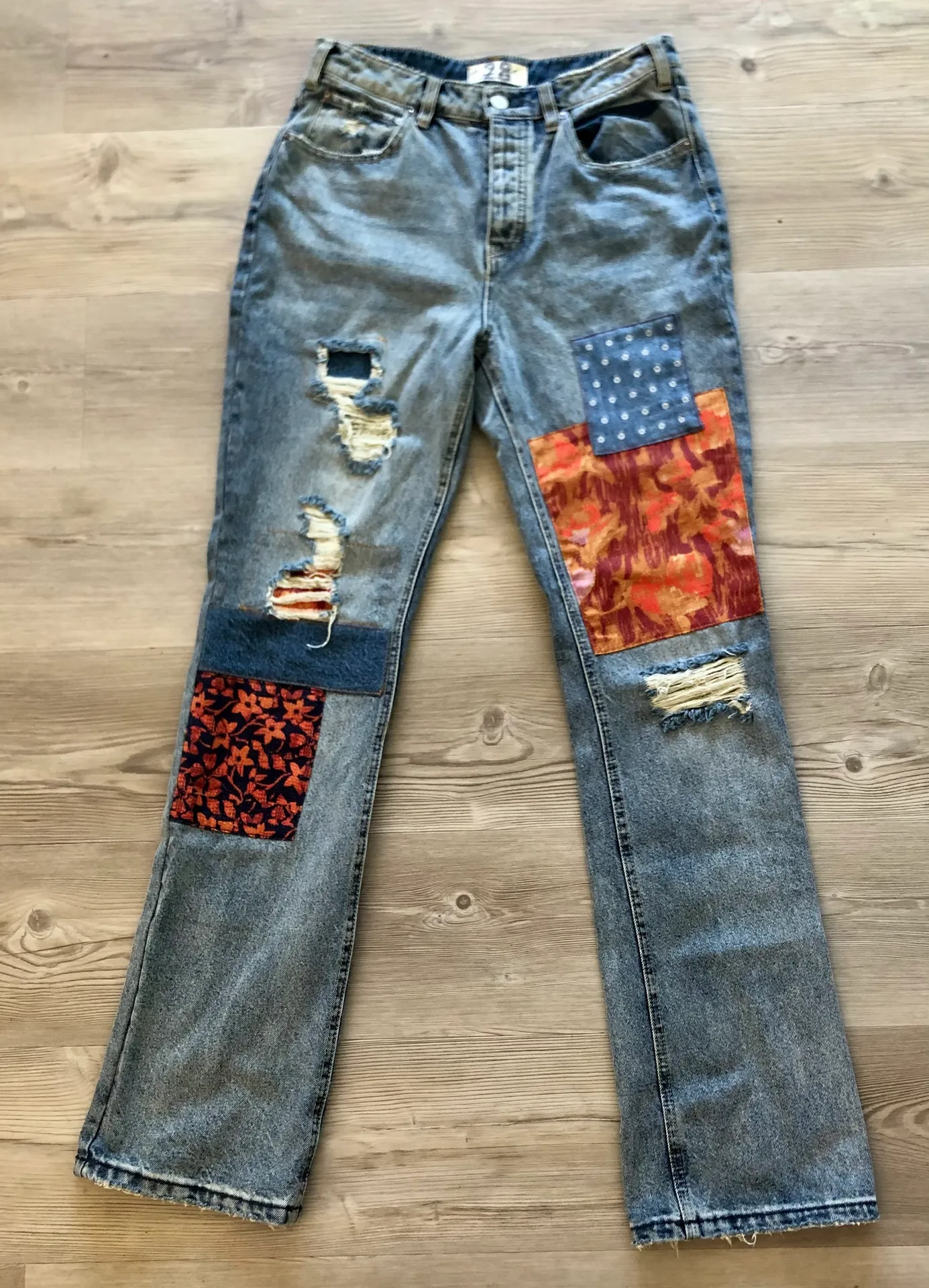 Free People Patchwork Jeans  - Image 2