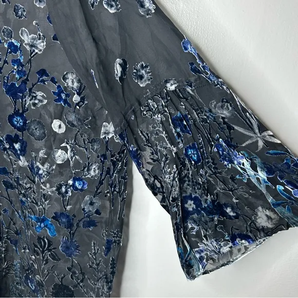 Elie Tahari Orion Silk Blend Blouse‎ Leather Trim Size L NWT - Image 6