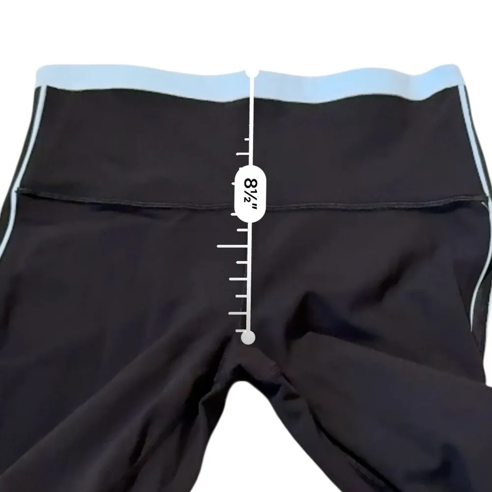 Athleta NWT Elation Sport 7/8 Tights Women's Small Black Blue Stripe Activewear - Image 8