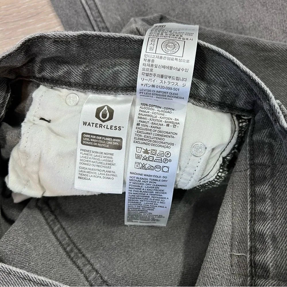 Levi’s‎ low pro straight jeans in gray wash - Image 9