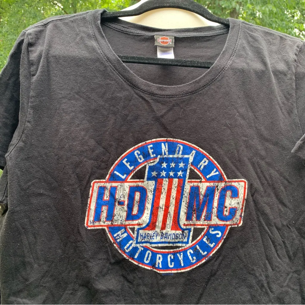 Vintage 2000s Y2K Harley Davidson Women’s Shirt Size XL Parryville PA HDMC Black - Image 2