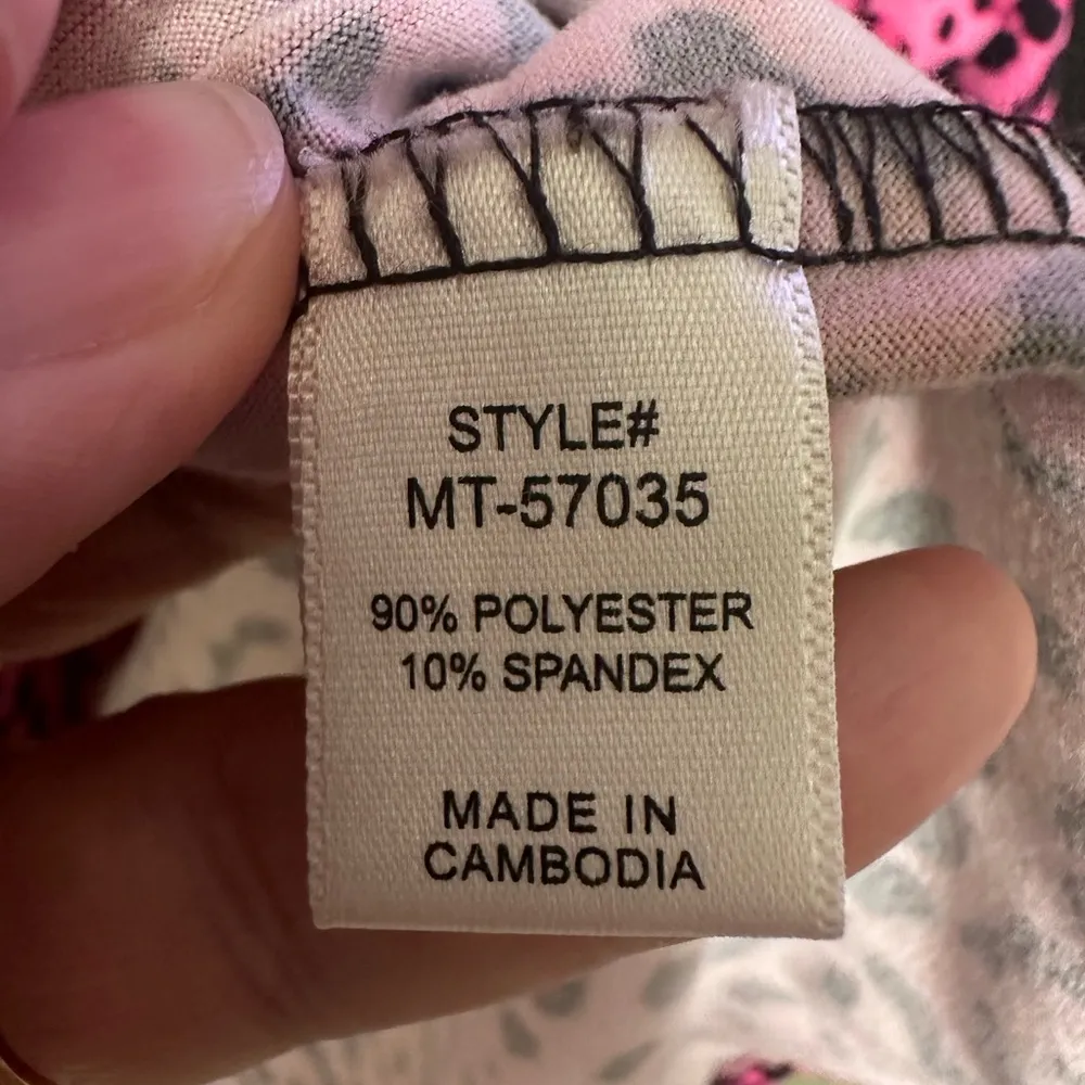 Zenana long sleeve pink leopard butter soft top - Image 5