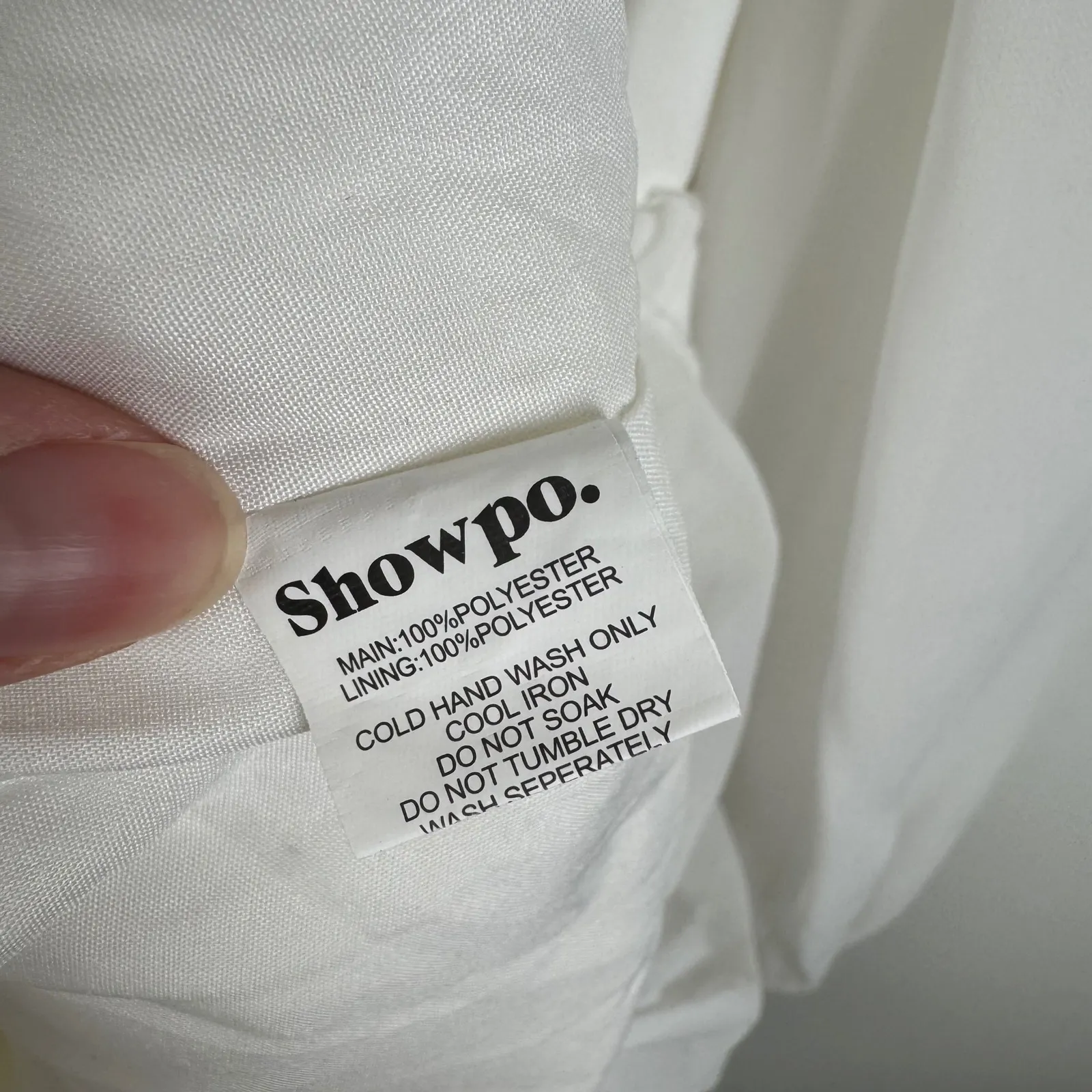 Showpo Can I Be Your‎ Honey Mini Dress Size 4 White Ruched V - Image 8