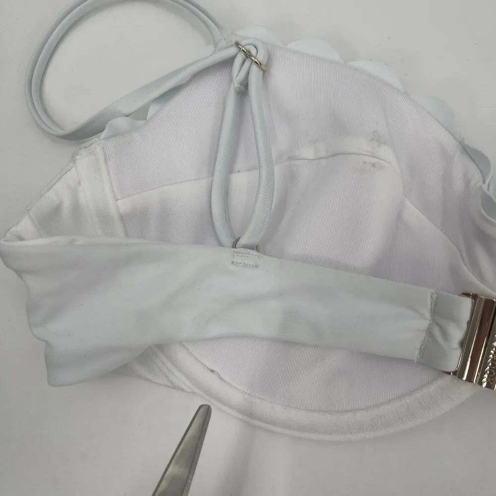 Ramy Brook Leyla Underwire Bikini Top Size Large White Designer Luxury NWT Swim - Image 10
