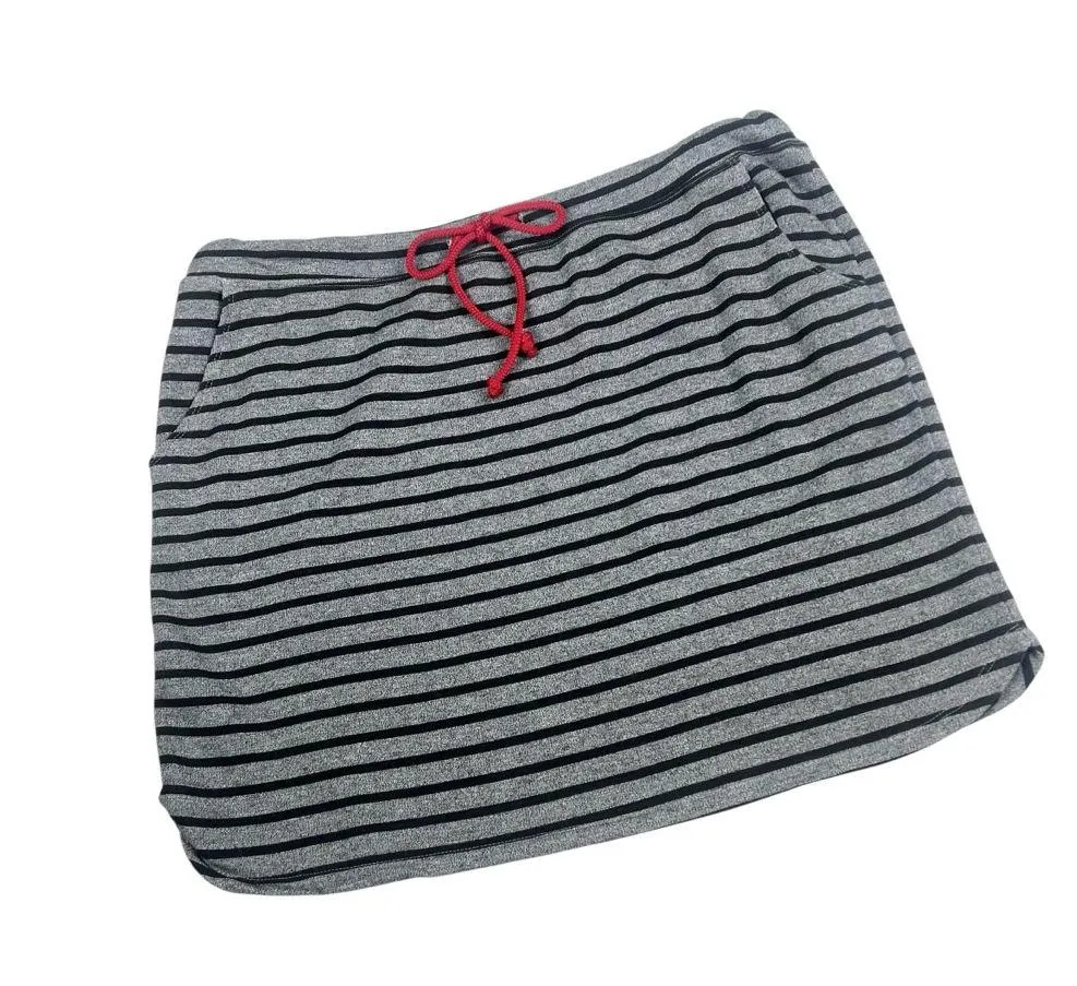 Sundry Evereve French Terry Striped Mini Skirt - Image 3