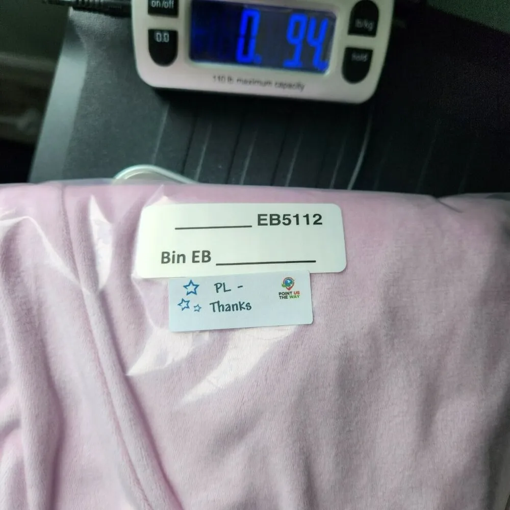 Juicy Couture Womens Pink Big Bling Rhinestone Drawstring Velour Joggers US Sz L - Image 9