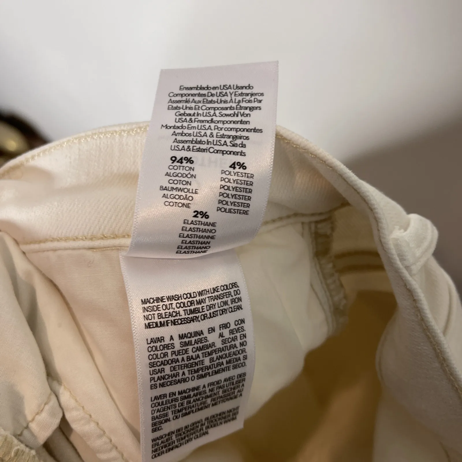 Mother The‎ Rambler Cargo Ankle in Cream Puff Sz 34 - Image 13