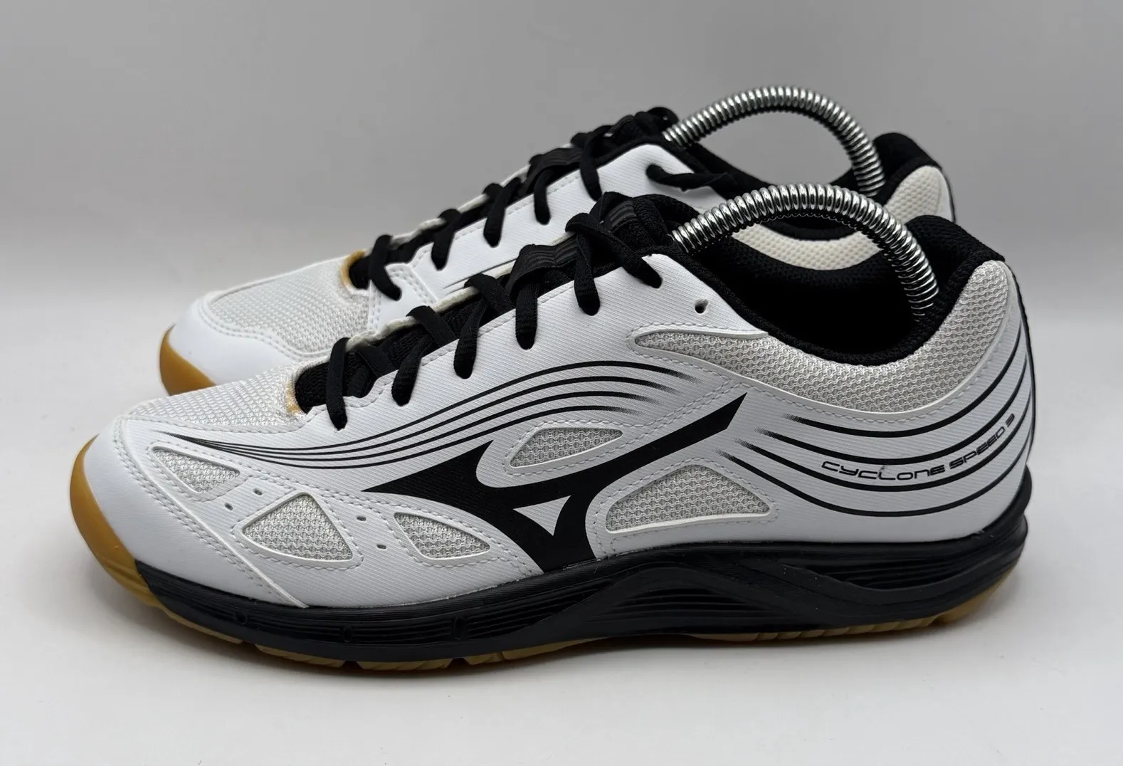 Mizuno Women's Cyclone Speed 3 Volleyball Shoe Size 9.5 New White/Black - Image 1