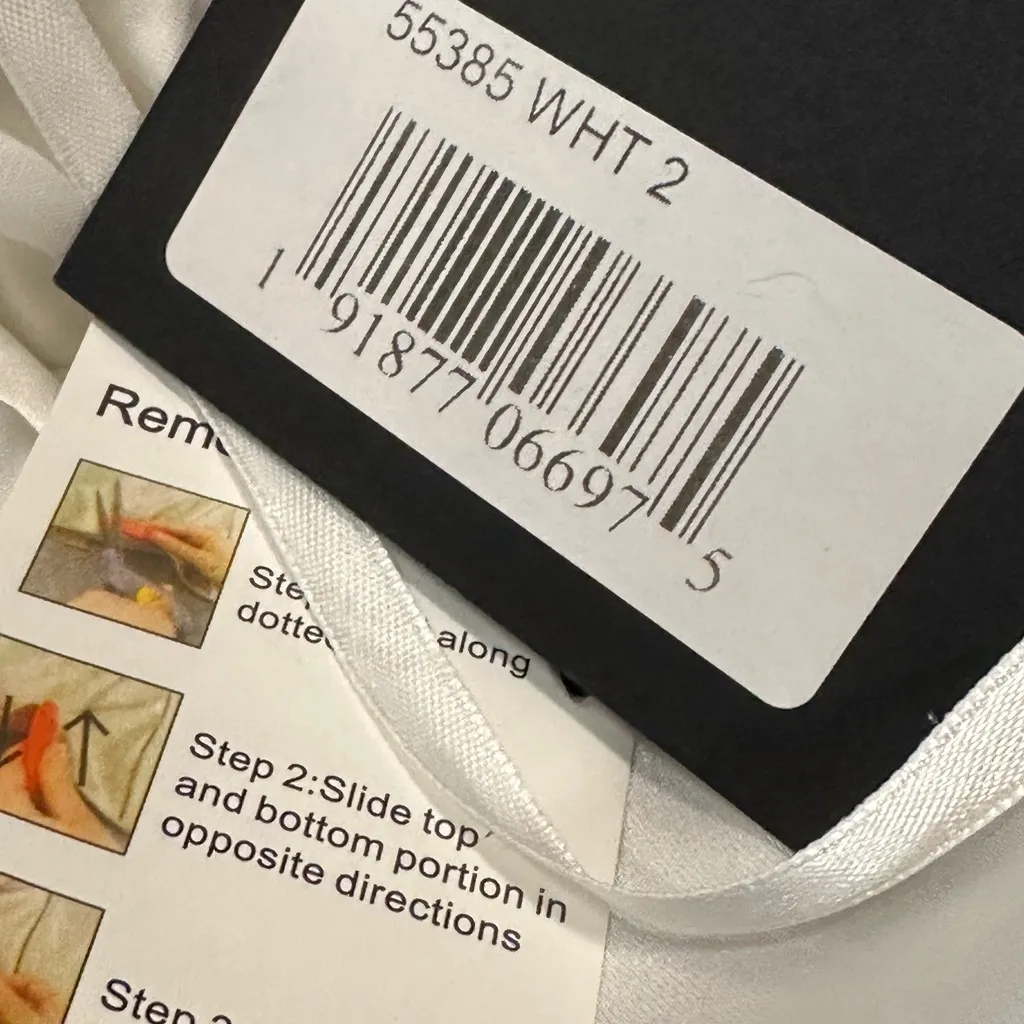 Mac Duggal 55385 Bridal One Shoulder White Gown Formal NWT Satiny Silky Size 2 - Image 3