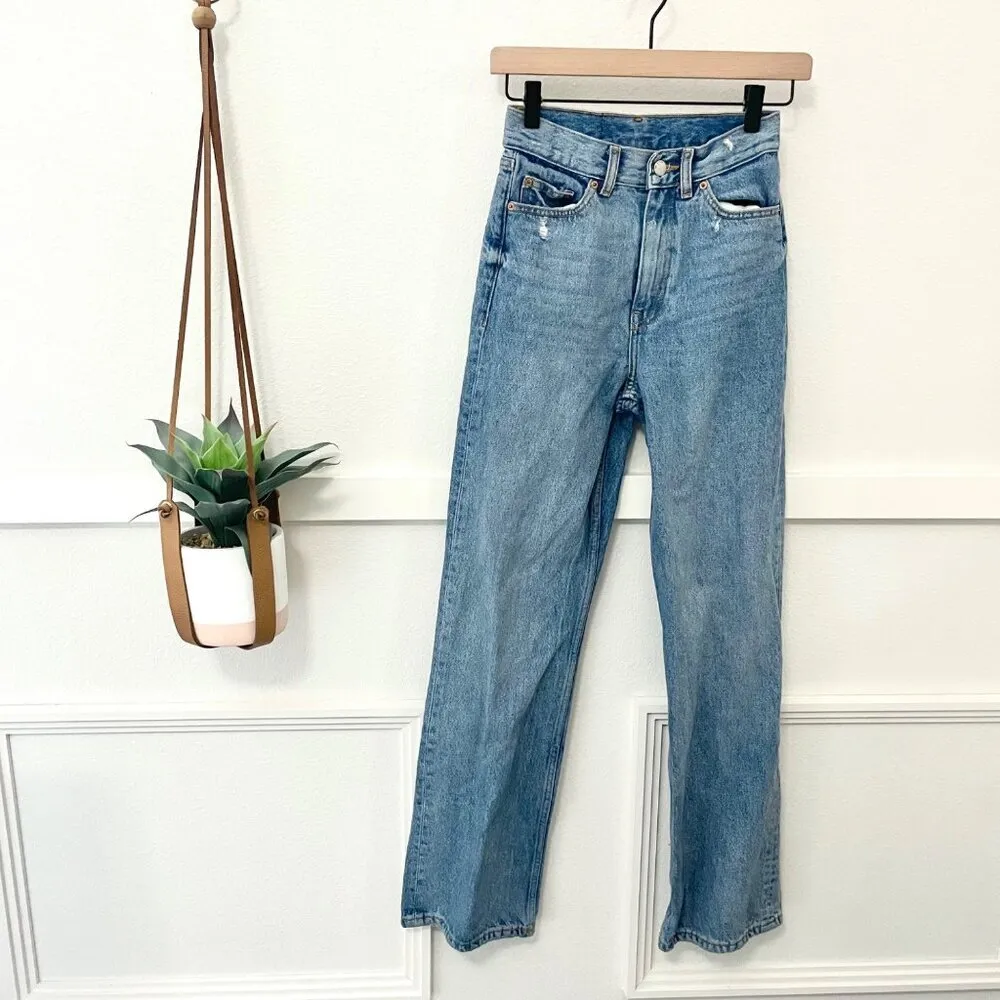 Dr. Denim Echo Wide Leg Jeans Blue Jay Size 24 - Image 2