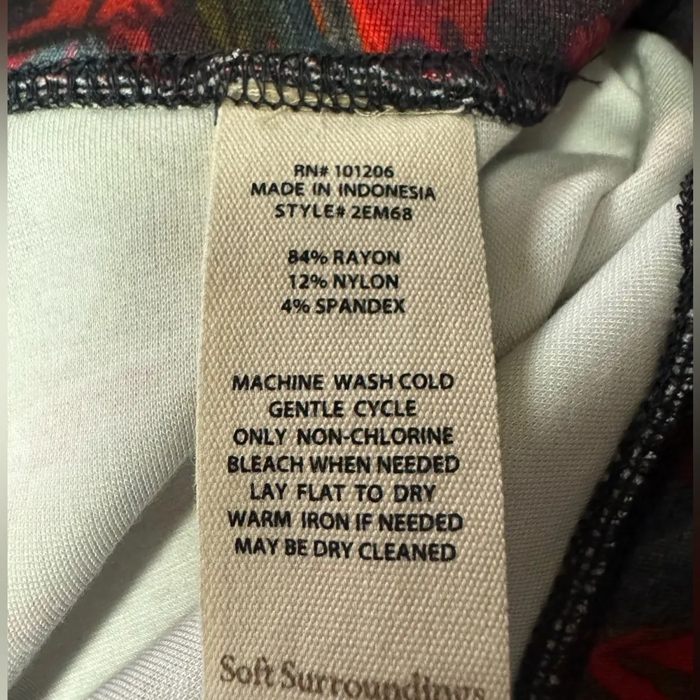 NWT Soft Surroundings Buenaventura Ankle Leggings- Size XL - Image 6