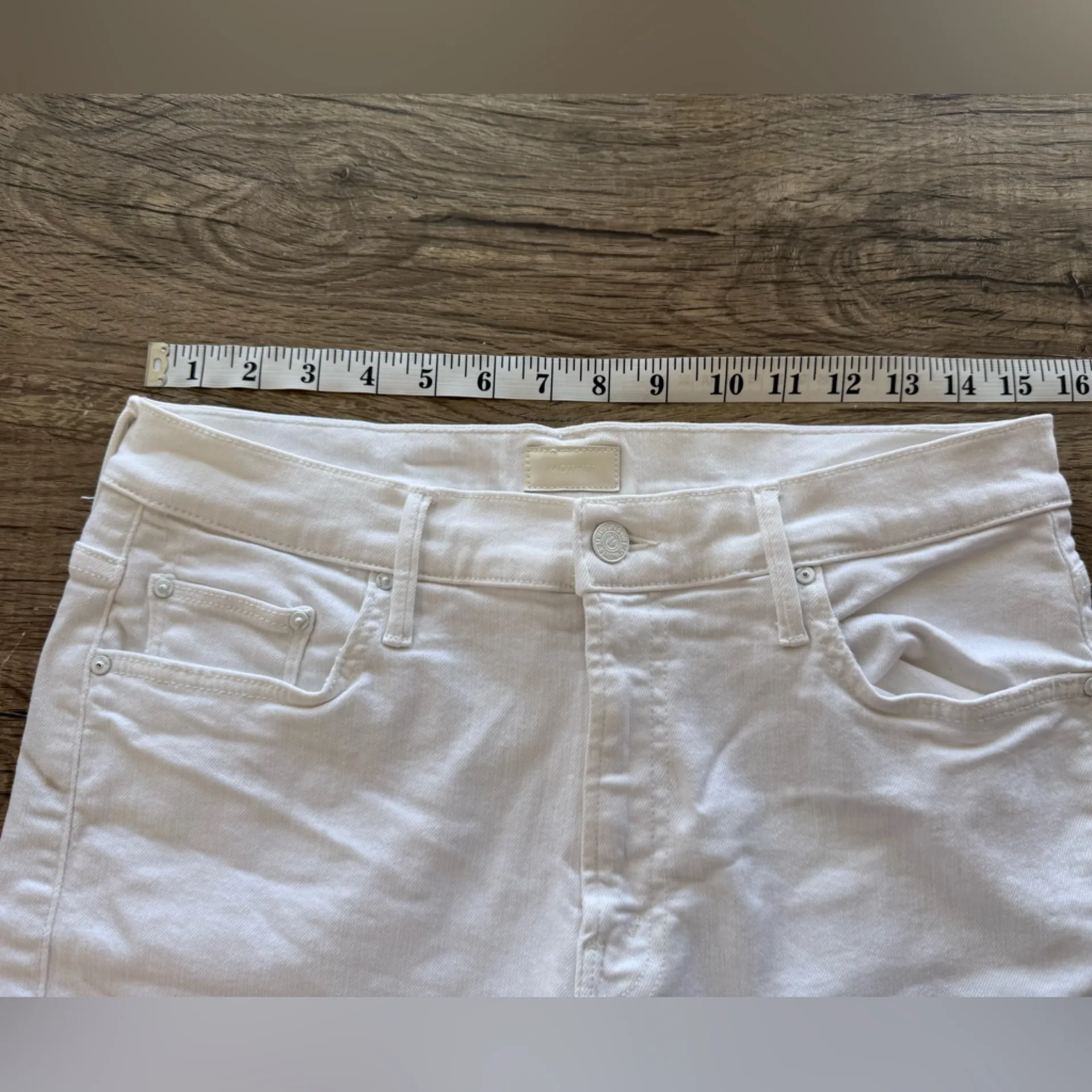 MOTHER Sinner Short Fray in‎ Fairest of Them All size 29 White - Image 5
