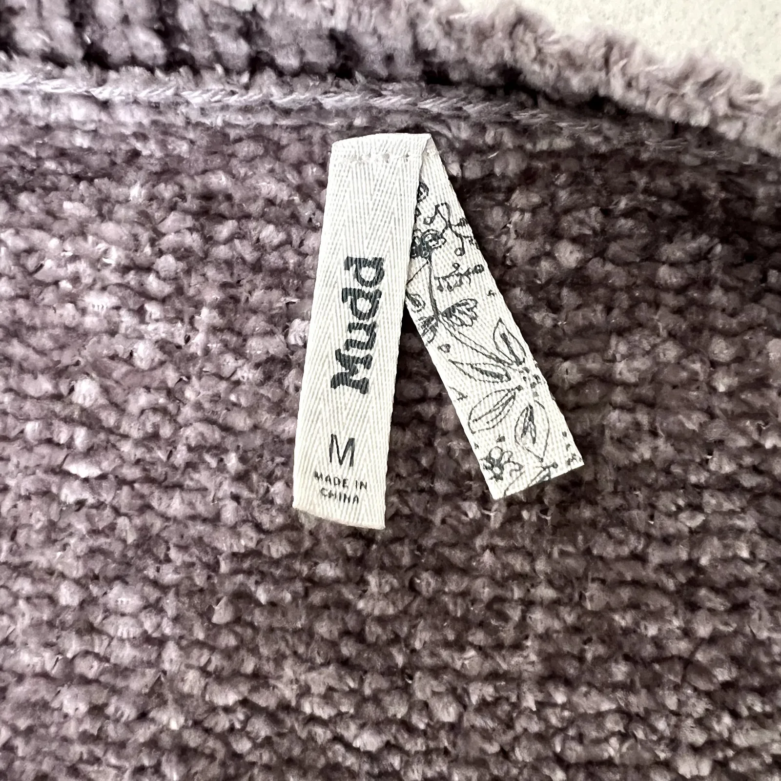 Mudd Purple Chenille V Neck Sweater - Image 6