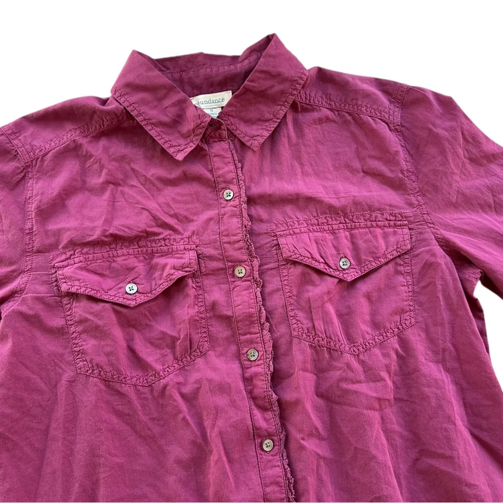 Sundance Magenta Button Up Top Purple - Image 3