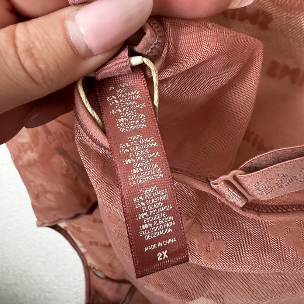 Skims After Hours Cami Bodysuit in Rose Clay Size 2X NWT - Image 6