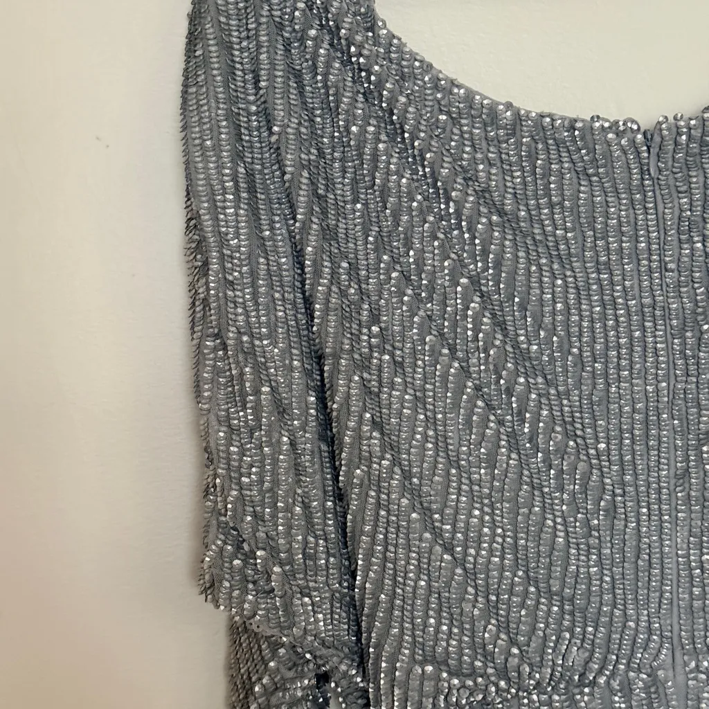 Sequin long sleeve mini dress - Image 8