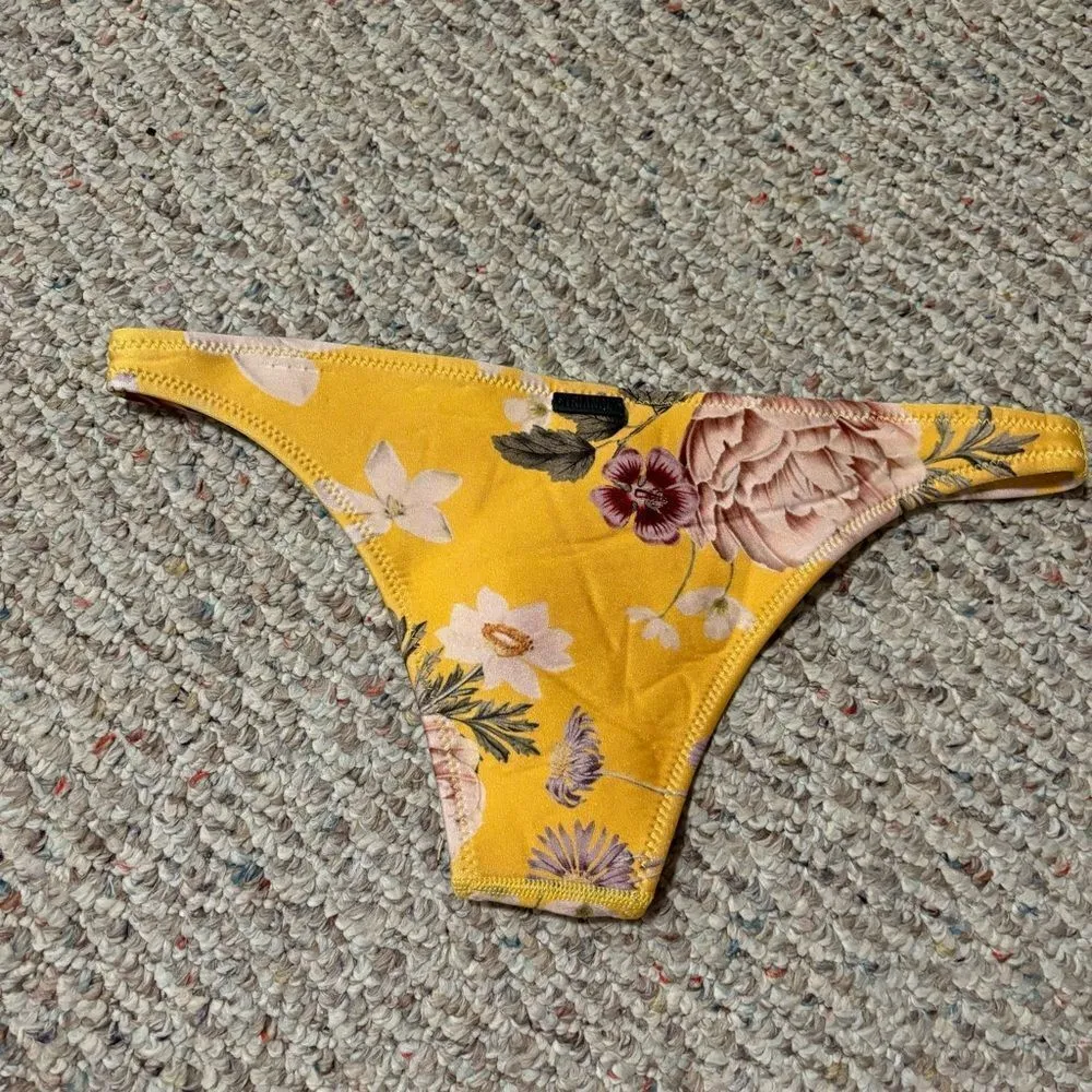 TRIANGL Fiore Giallo swimwear floral neoprene Bikini Swim Bottoms - Image 2