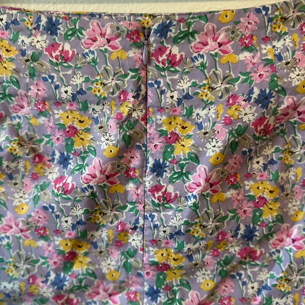 Revolve Seven Wonders Floral Lavender Mini Skirt Purple Size 4 - Image 11