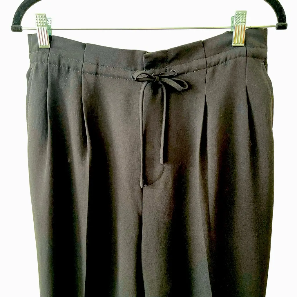 Madewell Black Drapey Drawstring Paperbag Pants 10 - Image 7