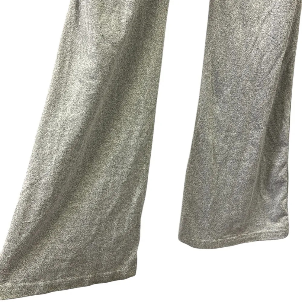 Lightweight High Waisted Flare Loungewear Pull On Pants Heather Gray Womens XS - Image 3