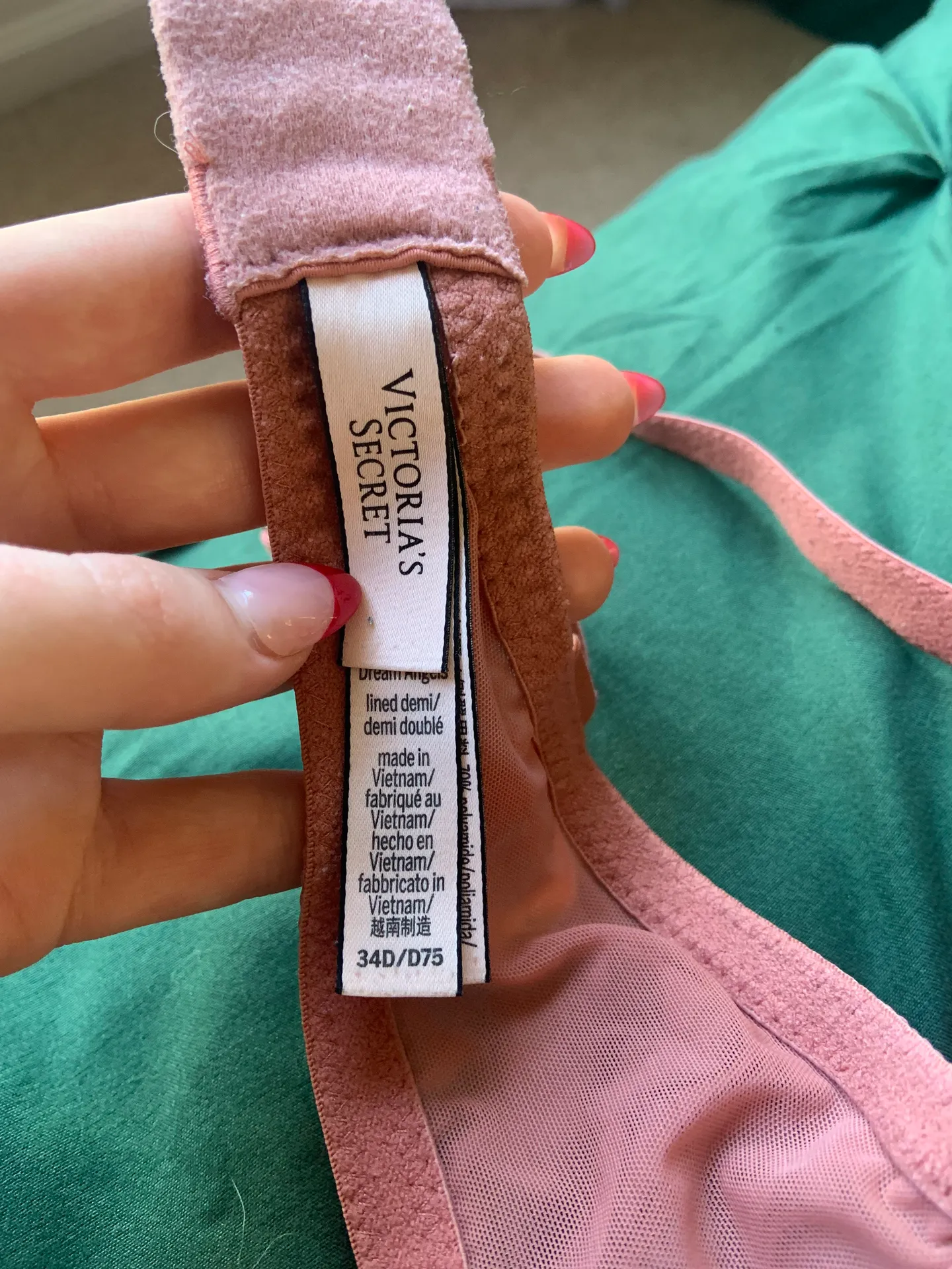 34D Mauve Victoria’s Secret Sparkly Bra  - Image 3