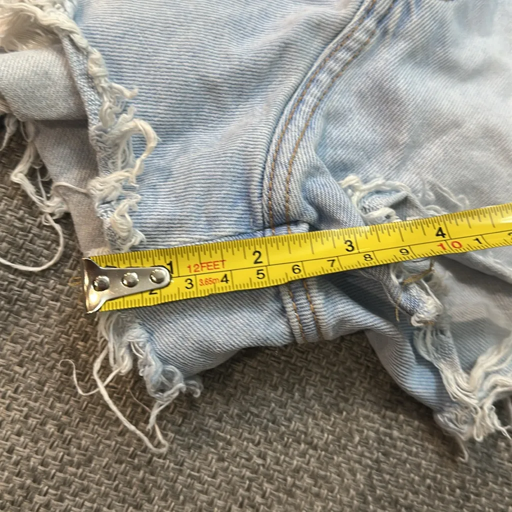 MOVING SALE Zara Trafaluc Denim Distressed Hem Cutoff Shorts - Image 10