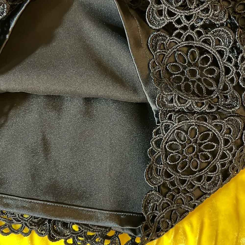 White House Black Market Size 2 Black Strapless Midi Dress - Image 13