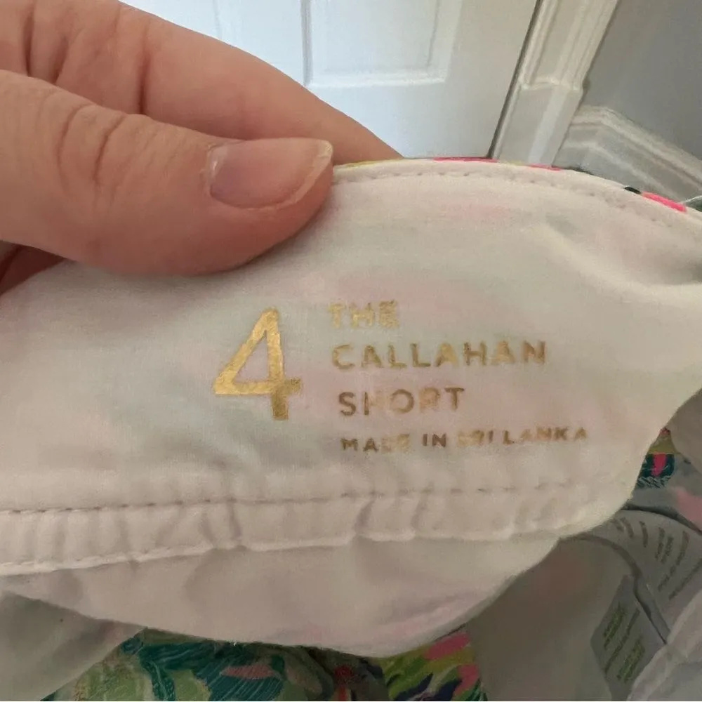 Callahan Short in Island Time Colorful Palm Tree Print Size 4 - Image 6