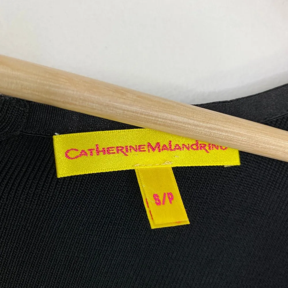 Catherine Malandrino Black Short Cap Sleeve Stretch Dress Women's Size Small S - Image 6