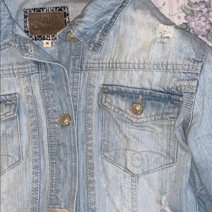 ASOS Women’s Light Denim Jacket, Large - Image 7